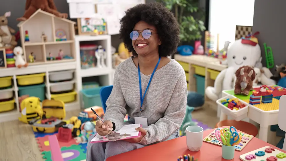 ECD practitioner working with young children